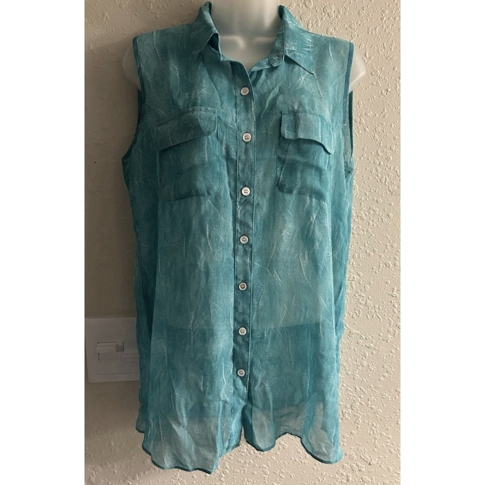 Medium Cupio Sheer Aqua Top #1099*8
